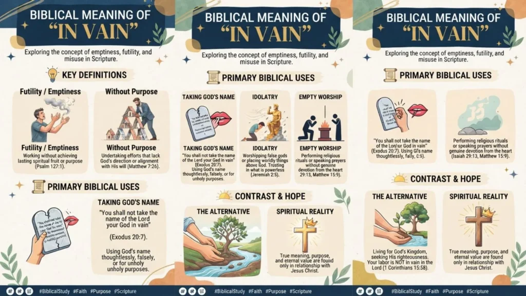 Biblical Meaning of “In Vain”