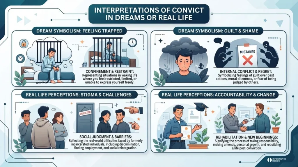 Interpretations of Convict in Dreams or Real Life