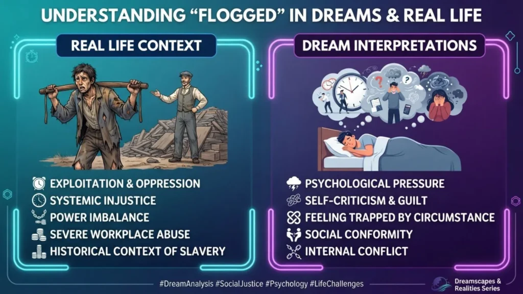Interpretations of flogged in Dreams or Real Life