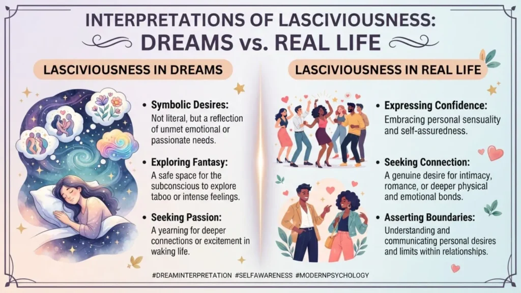 Interpretations of  lasciviousness in Dreams or Real Life
