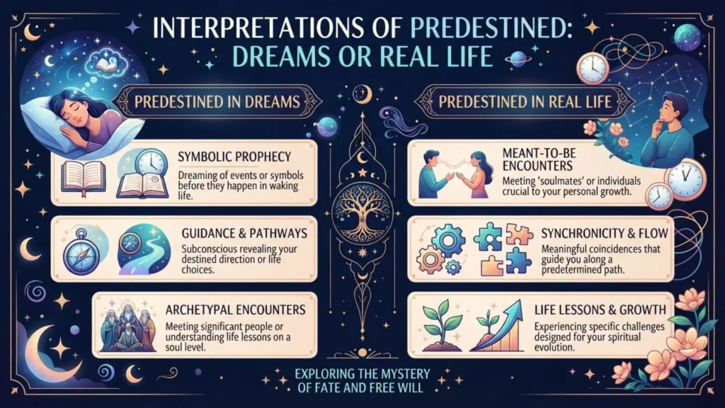 Interpretations of predestined in Dreams or Real Life