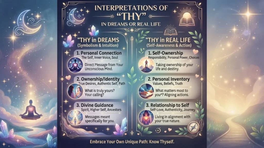 Interpretations of "thy" in Dreams or Real Life