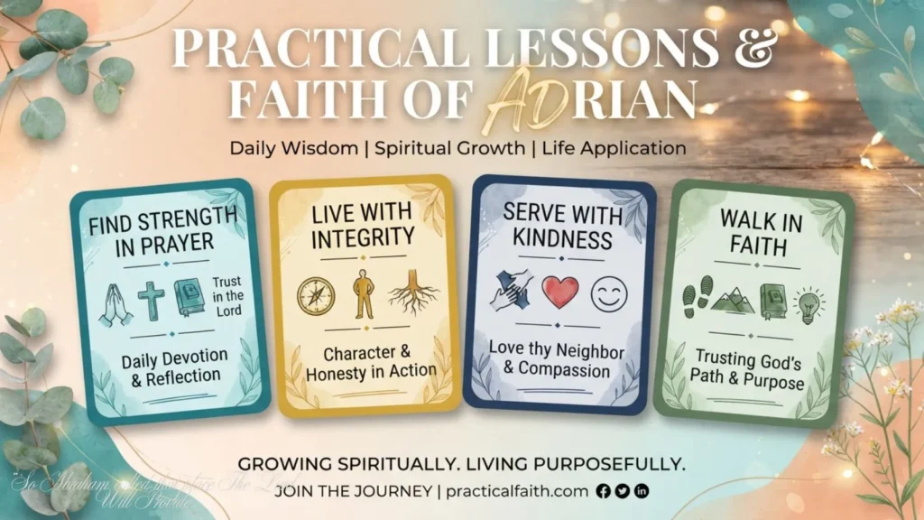 Practical Lessons & Faith of Adrian