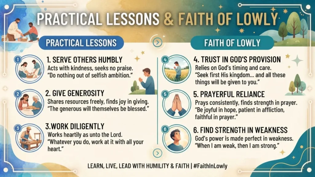 Practical Lessons & Faith of Lowly