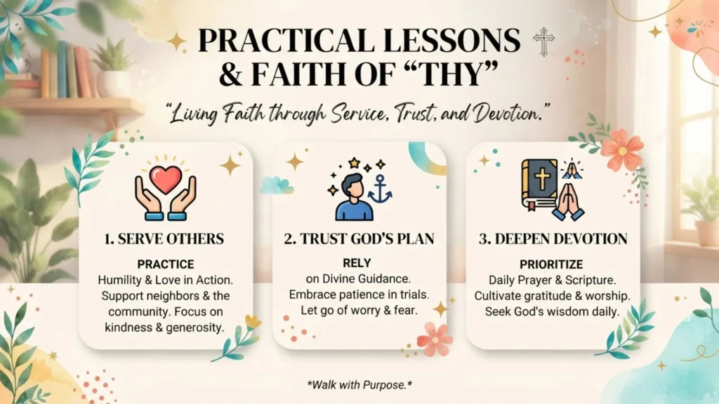Practical Lessons & Faith of "thy"