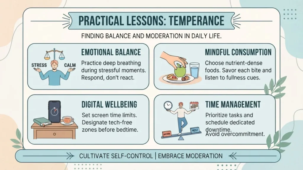 Practical Lessons of Temperance