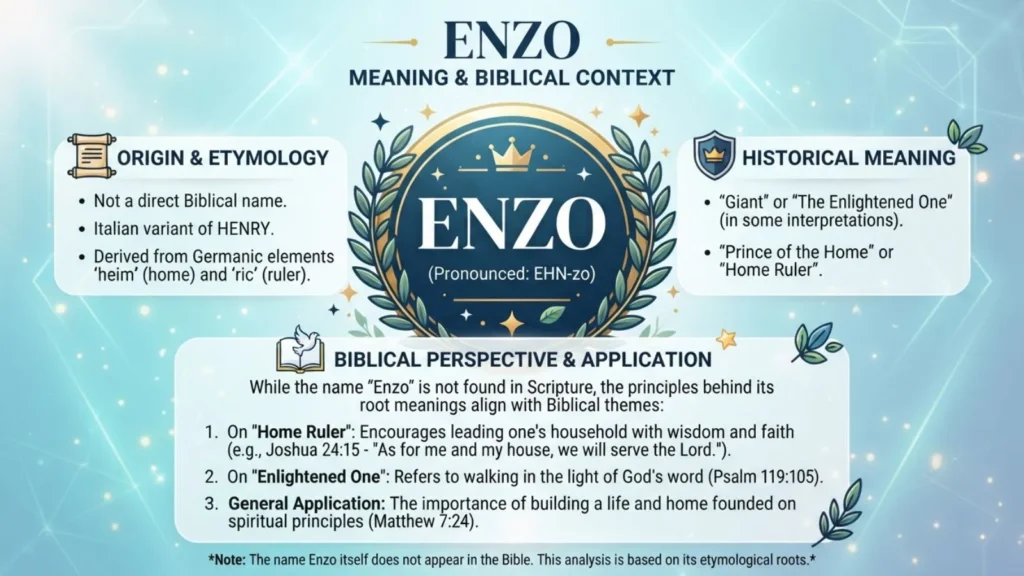 Biblical Meaning of Enzo