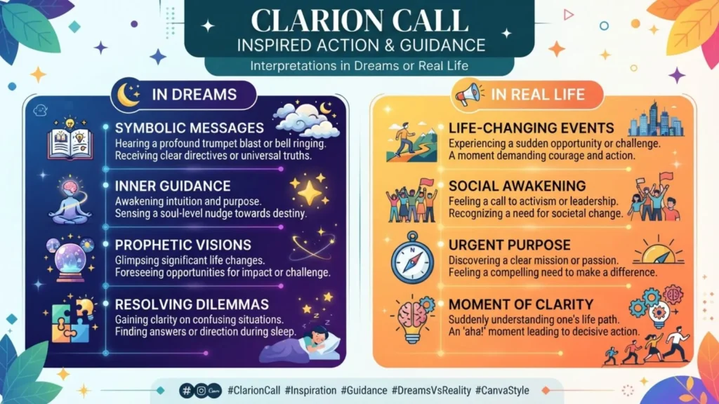 Interpretations of Clarion Call in Dreams or Real Life