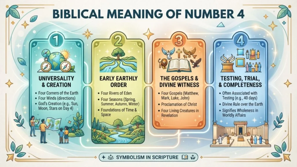 Biblical Meaning of Number 4