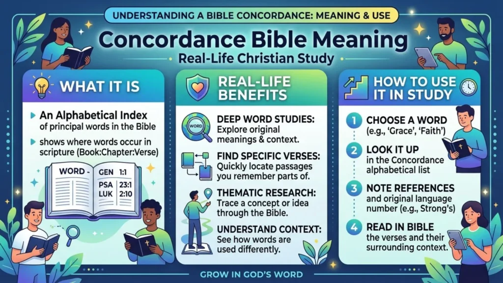 Concordance Bible Meaning in Real-Life Christian Study