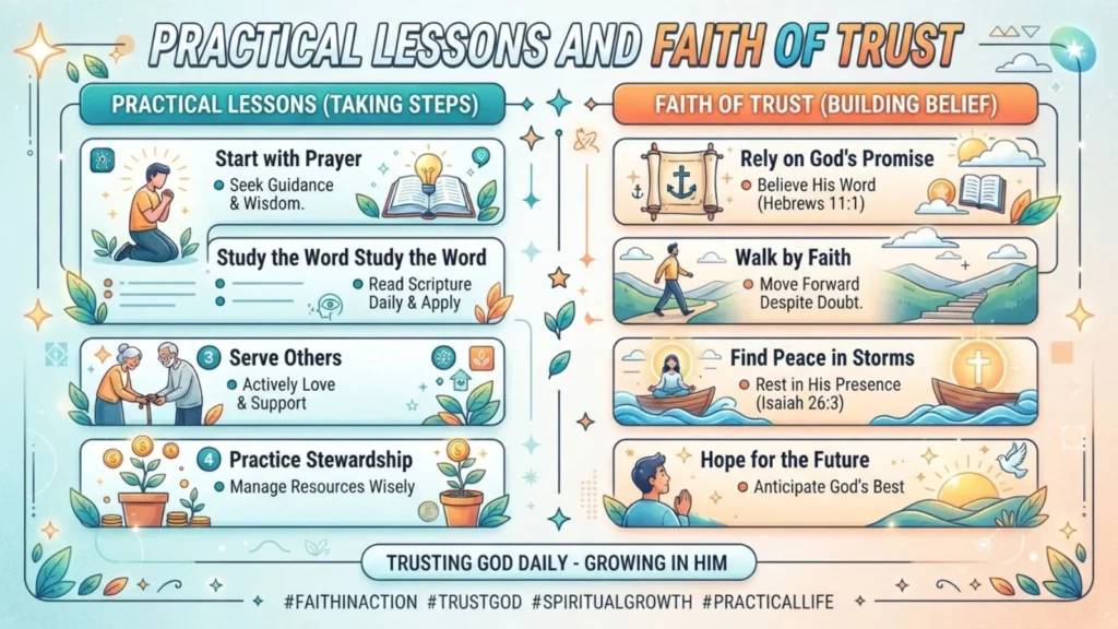 Practical Lessons and Faith of Trust