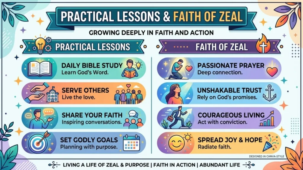 Practical Lessons and Faith of Zeal