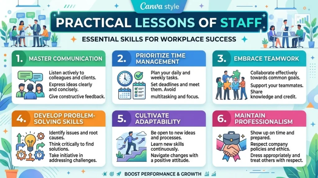 Practical Lessons of Staff