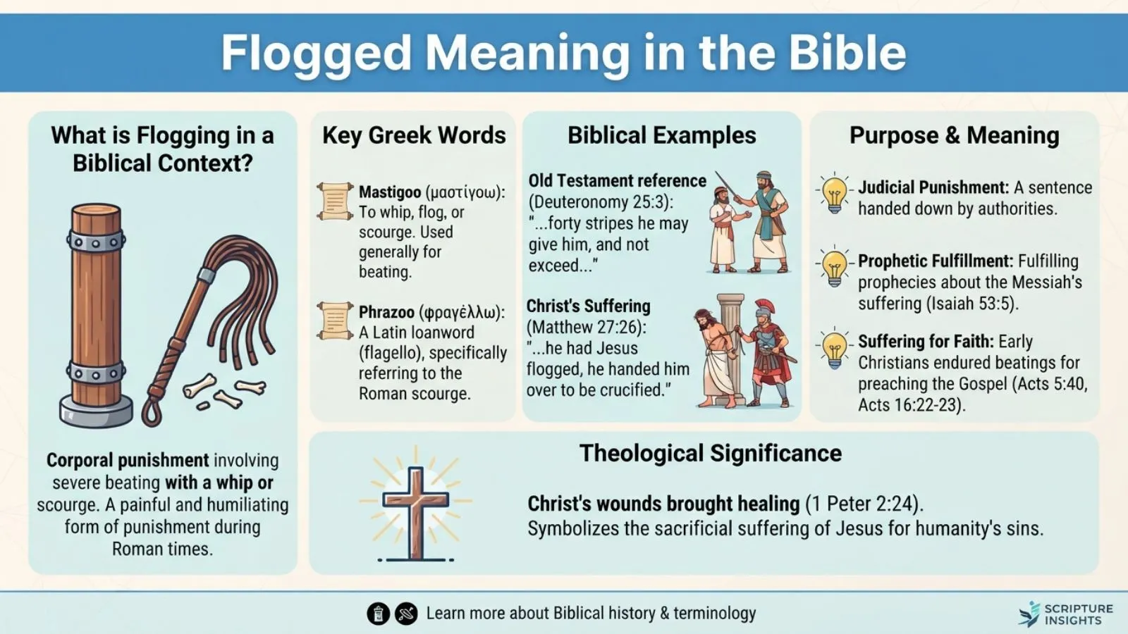 flogged meaning in the bible