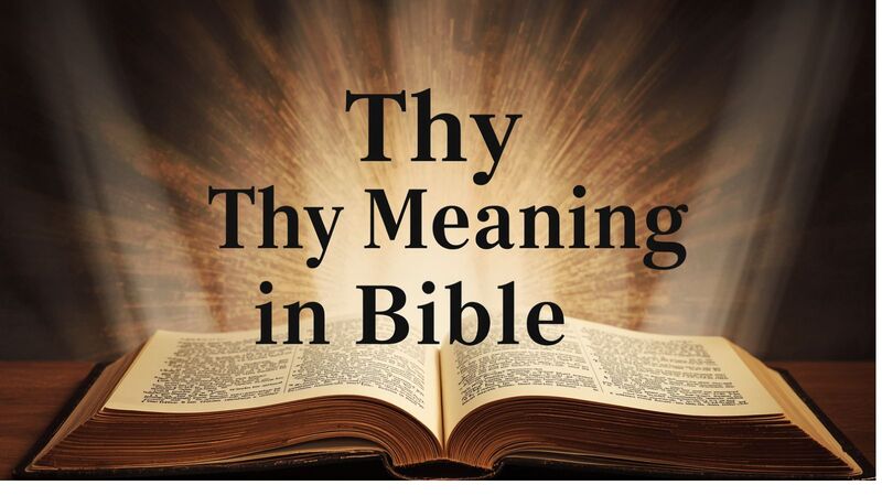 Thy Meaning in Bible