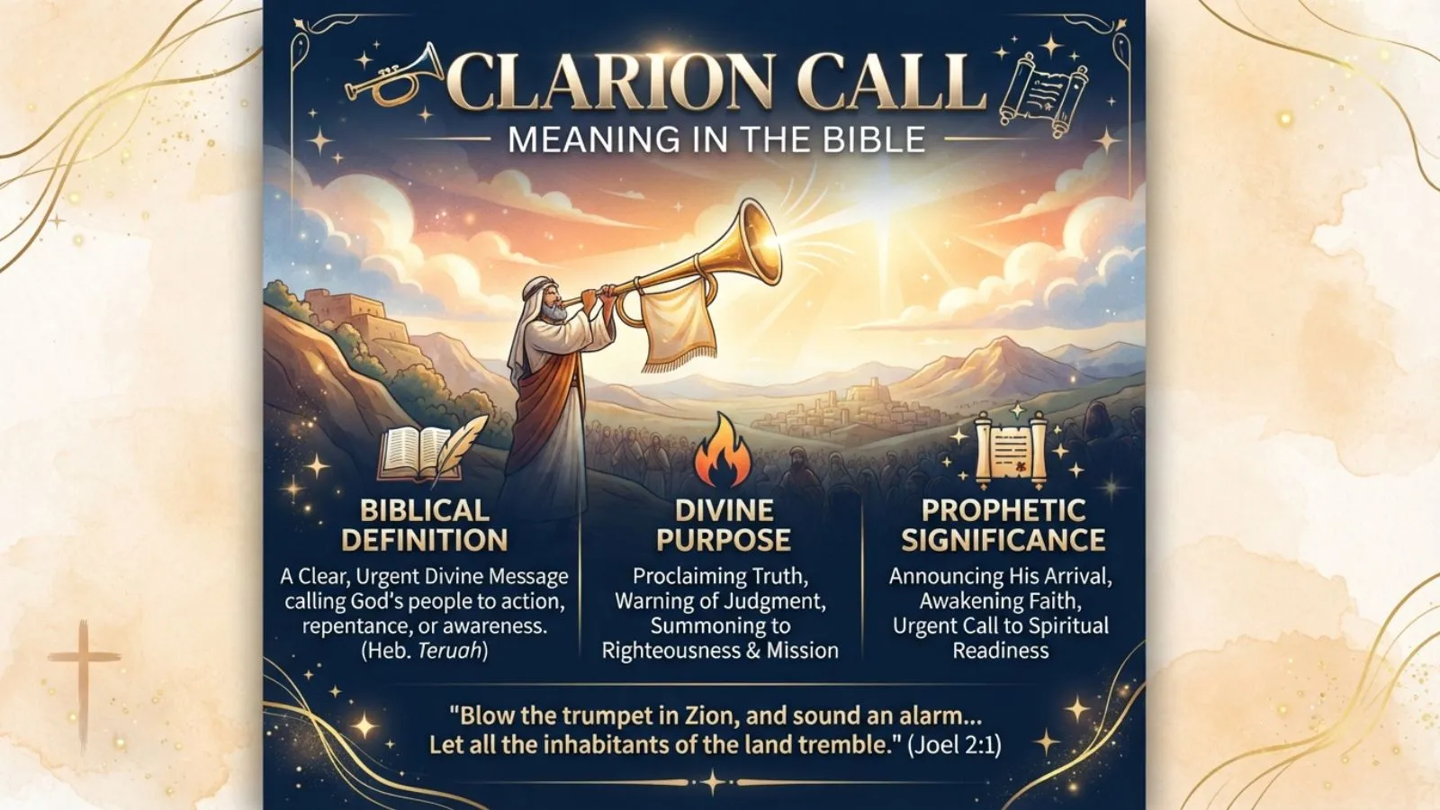 clarion call meaning in the bible