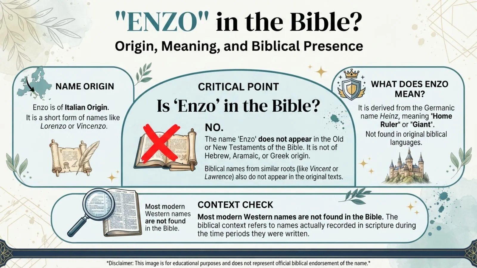 enzo meaning in bible