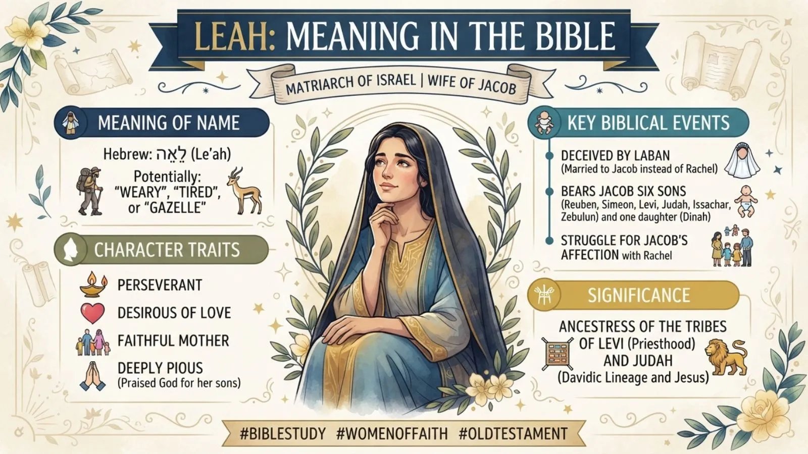 leah meaning in bible