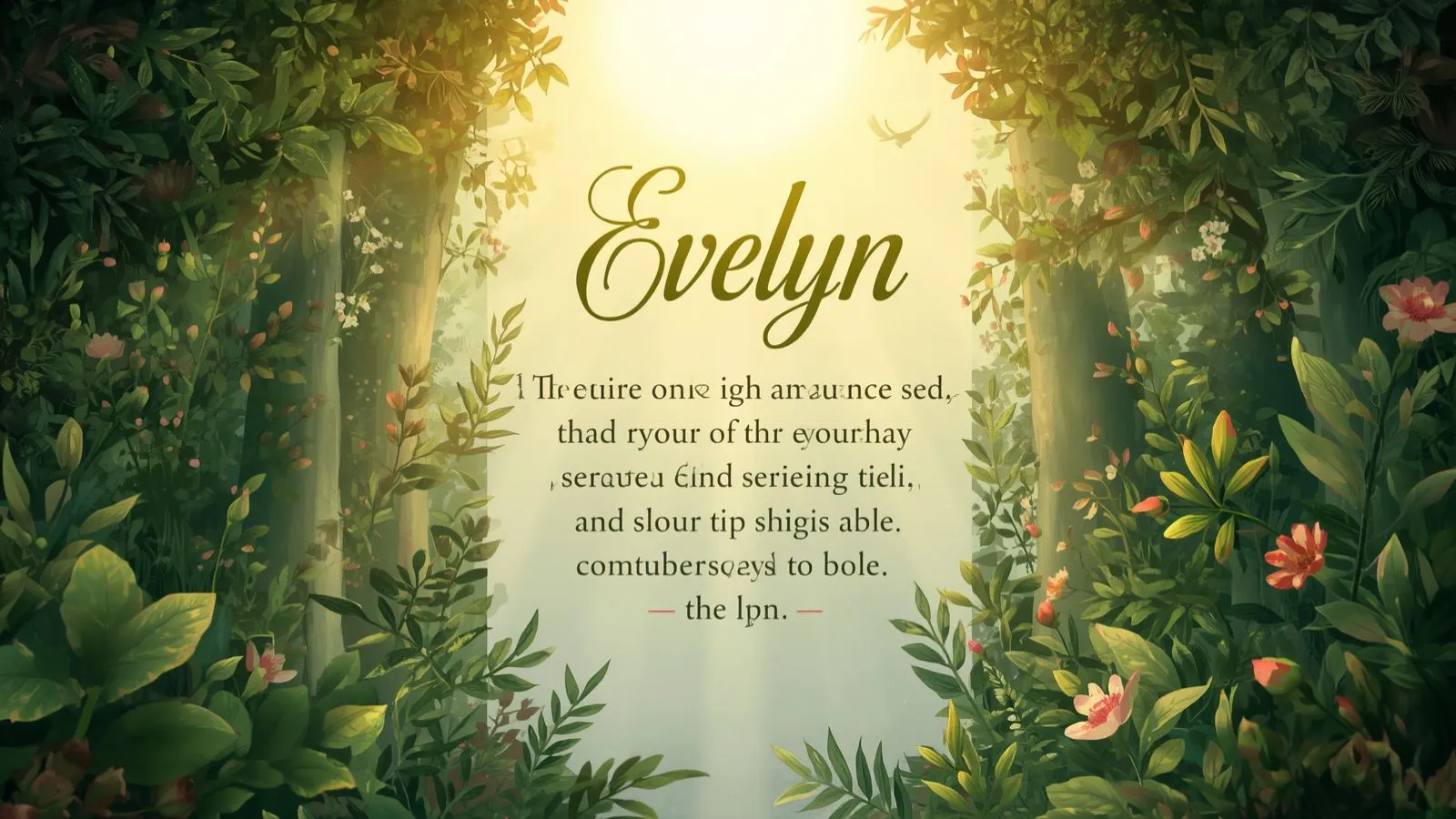 Meaning of Evelyn in the Bible